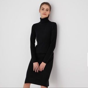 Ralph Lauren | Black Long Sleeve Turtleneck Dress